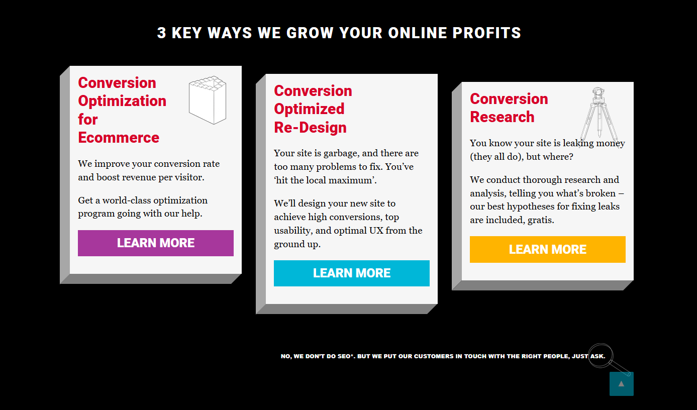 Conversion optimization for mid-market to enterprise level companies